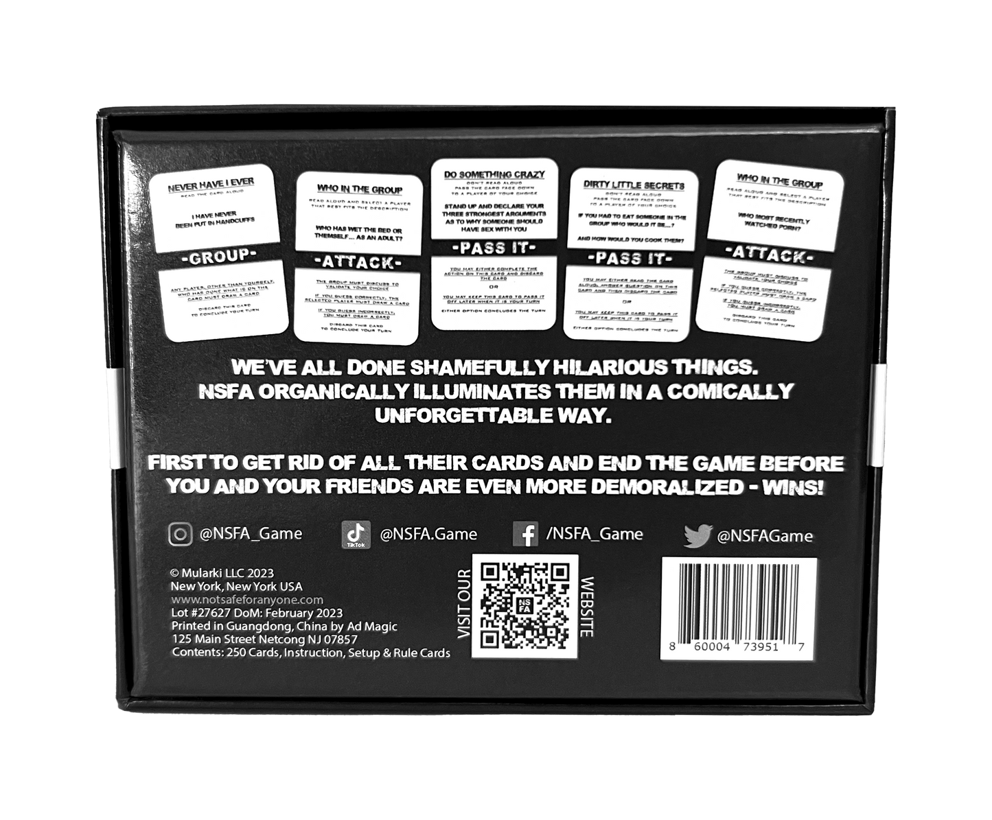 Not Safe For Anyone | A Despicable Card Game
